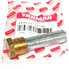 Genuine Yanmar Pencil Anode (Large) - fits 4LHA - 6LP -119574-18790
